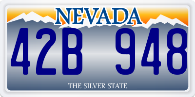 NV license plate 42B948