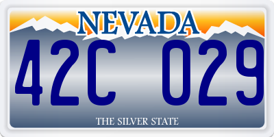 NV license plate 42C029
