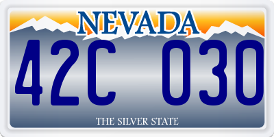 NV license plate 42C030