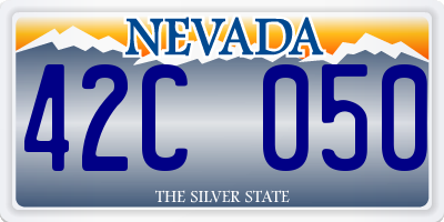 NV license plate 42C050