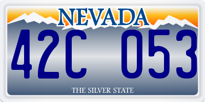 NV license plate 42C053