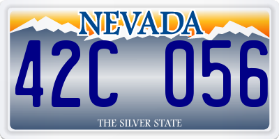 NV license plate 42C056