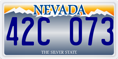 NV license plate 42C073