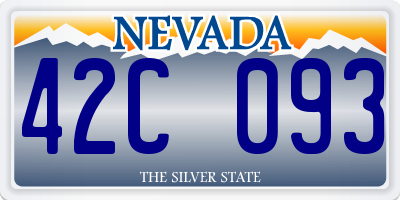 NV license plate 42C093