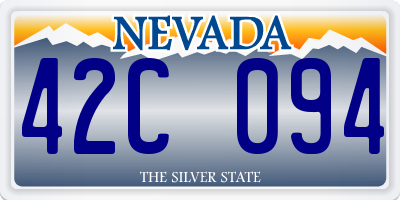 NV license plate 42C094