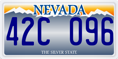 NV license plate 42C096