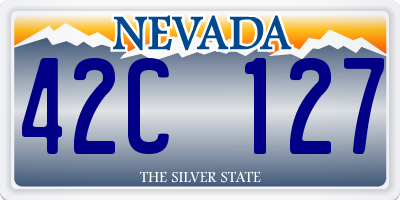 NV license plate 42C127