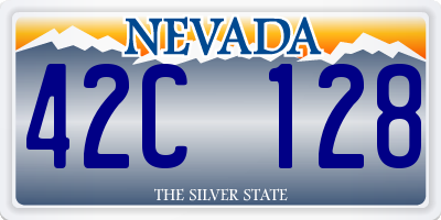 NV license plate 42C128