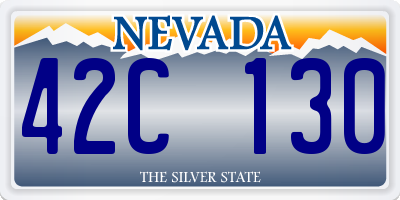 NV license plate 42C130