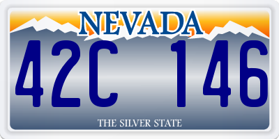 NV license plate 42C146