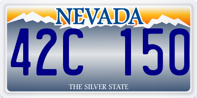 NV license plate 42C150