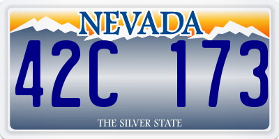 NV license plate 42C173