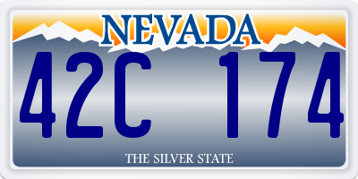 NV license plate 42C174