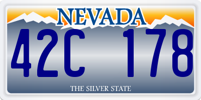 NV license plate 42C178