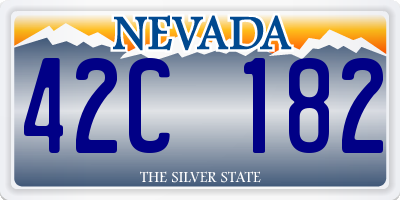NV license plate 42C182