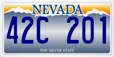 NV license plate 42C201