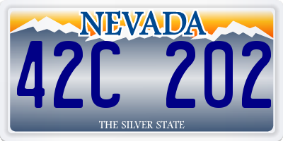 NV license plate 42C202