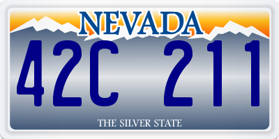 NV license plate 42C211
