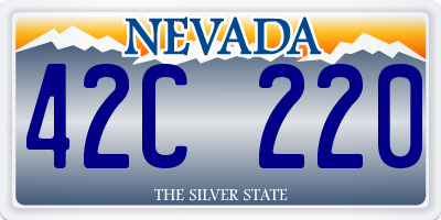 NV license plate 42C220