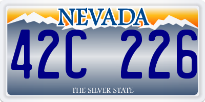 NV license plate 42C226