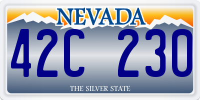 NV license plate 42C230