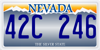 NV license plate 42C246