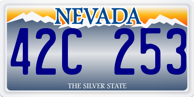 NV license plate 42C253