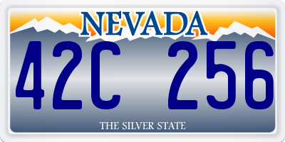 NV license plate 42C256