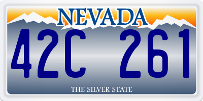 NV license plate 42C261