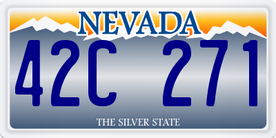NV license plate 42C271