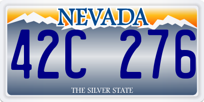 NV license plate 42C276