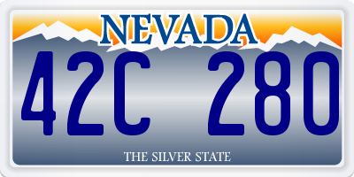 NV license plate 42C280