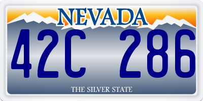 NV license plate 42C286