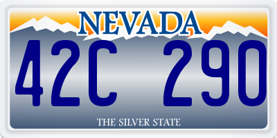 NV license plate 42C290