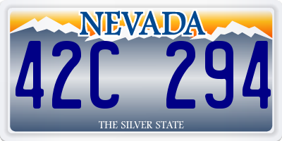 NV license plate 42C294