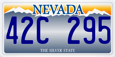 NV license plate 42C295