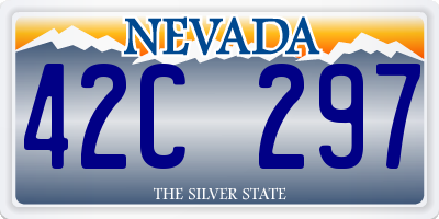 NV license plate 42C297