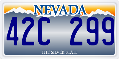 NV license plate 42C299