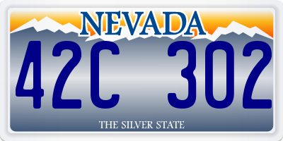 NV license plate 42C302