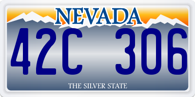 NV license plate 42C306