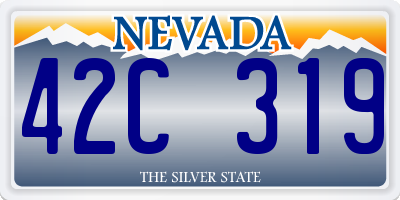 NV license plate 42C319