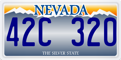 NV license plate 42C320