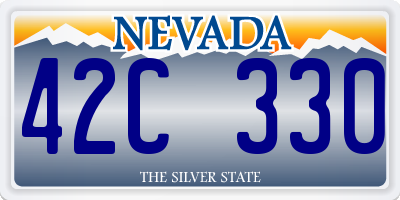 NV license plate 42C330