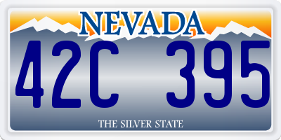 NV license plate 42C395