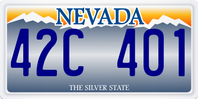 NV license plate 42C401