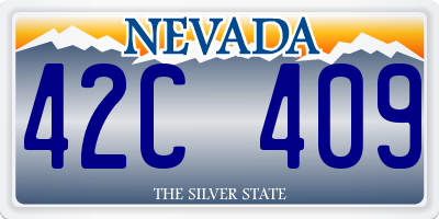 NV license plate 42C409