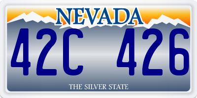 NV license plate 42C426