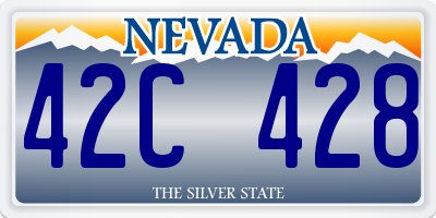 NV license plate 42C428