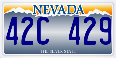 NV license plate 42C429