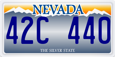 NV license plate 42C440